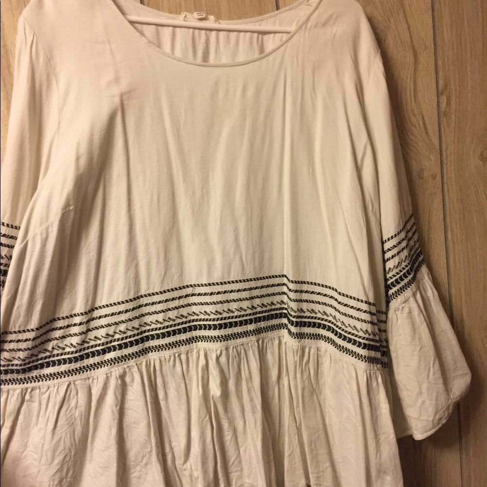 Linen fabric peplum